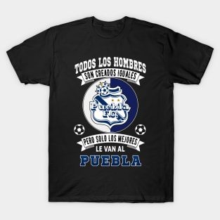 Playera del Puebla Camoteros del Puebla Los Mejores le van al Puebla Futbol Mexicano T-Shirt